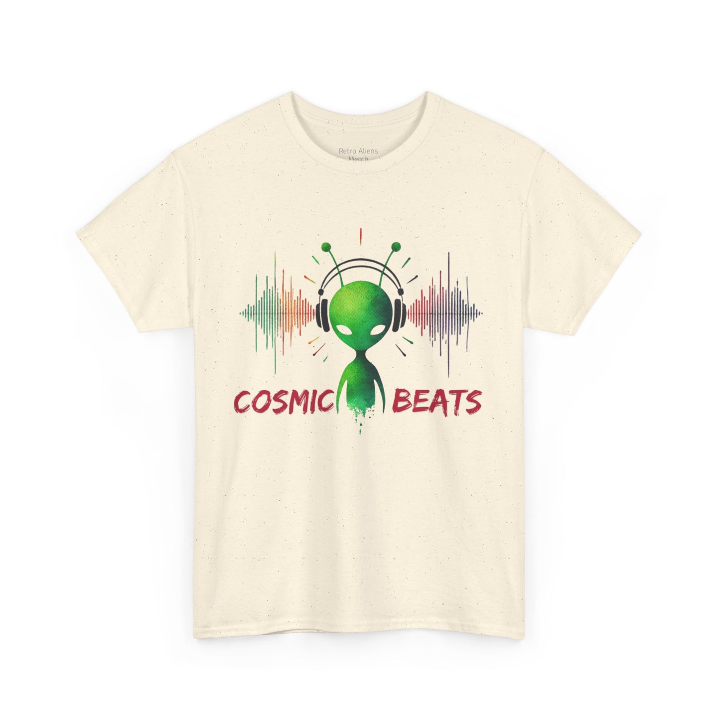 Alien music t-shirt natural