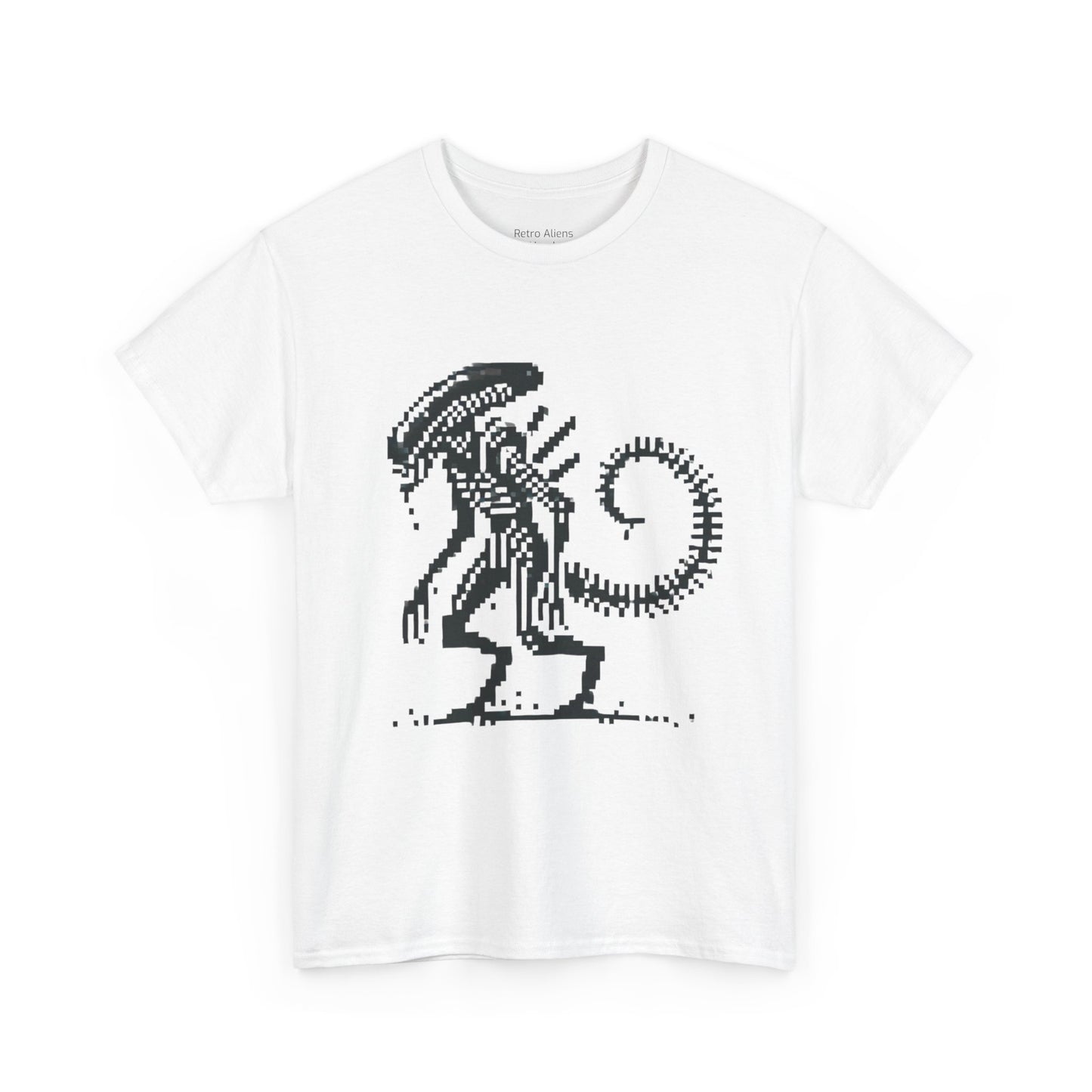 Pixel Alien shirt white