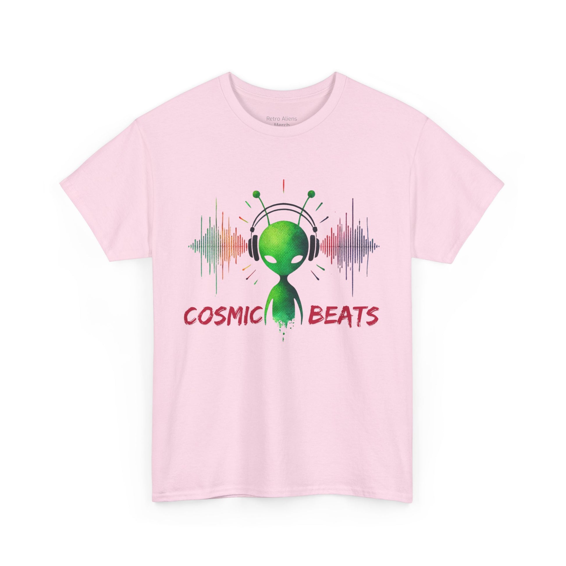 Alien music t-shirt pink