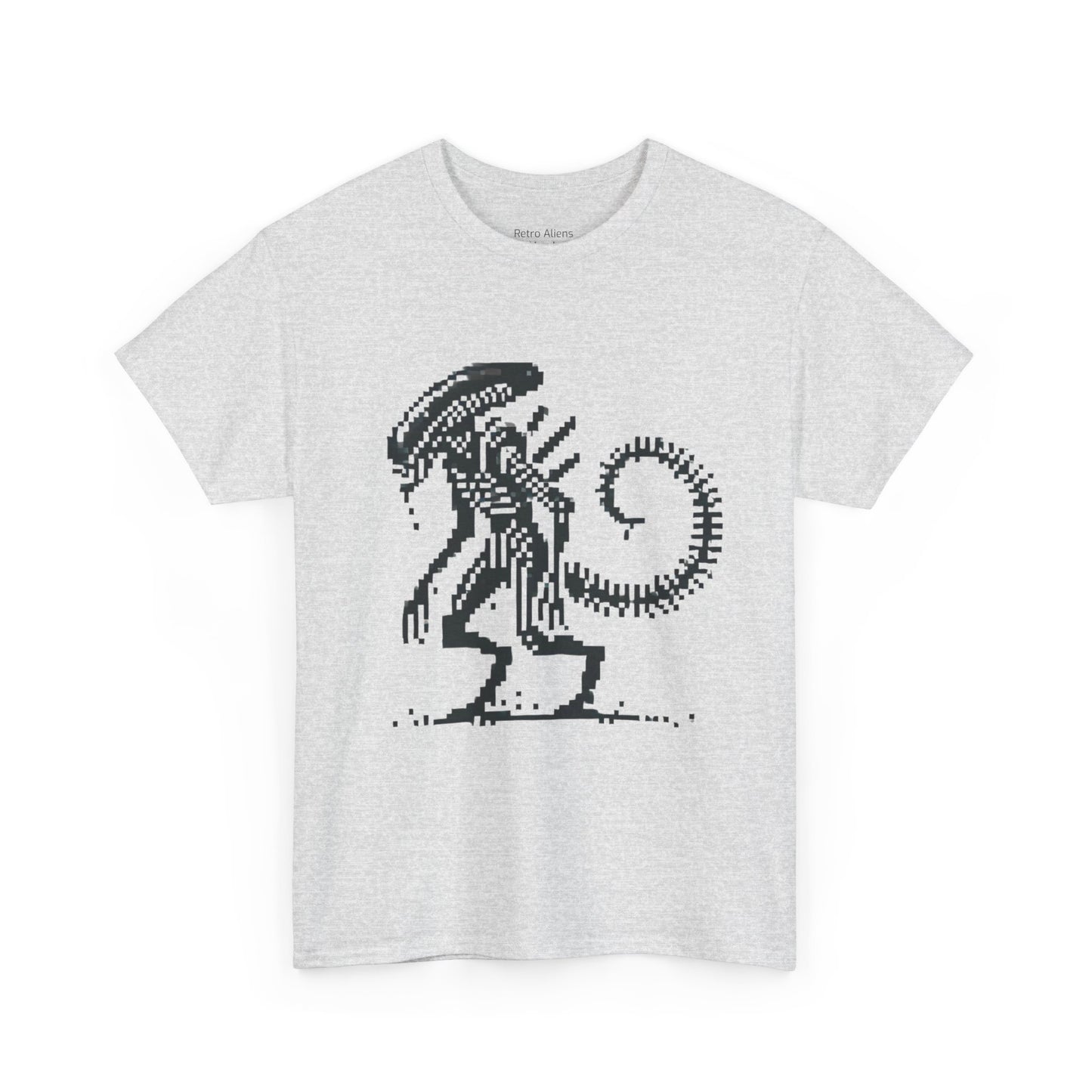 Pixel Alien movie t shirt ash