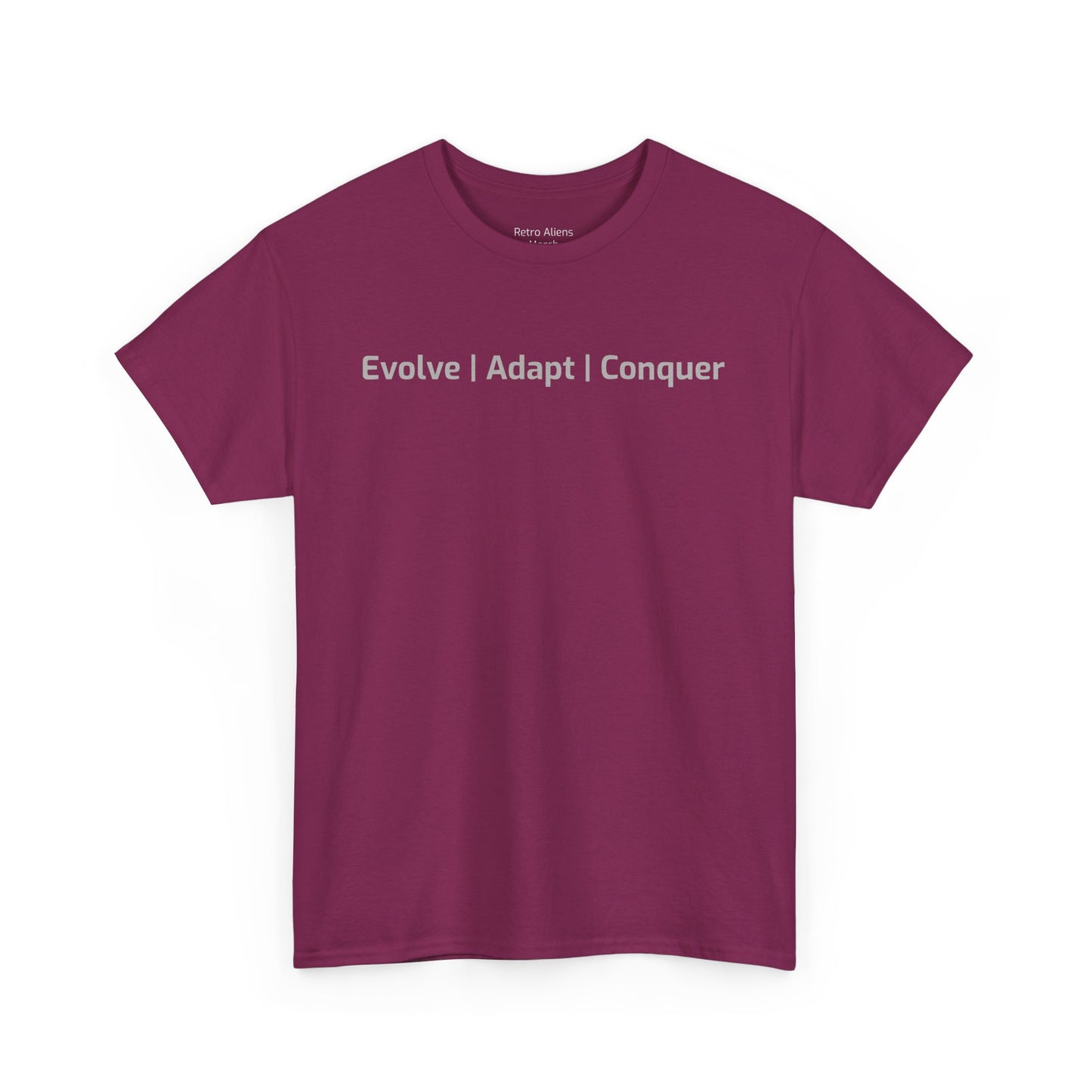 Motivational Retro Alien shirt maroon