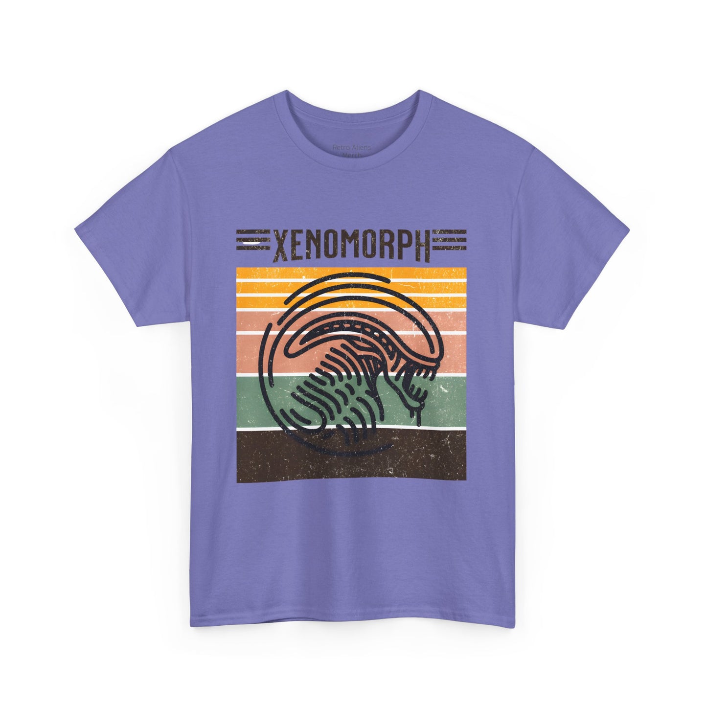 Retro Xenomorph T-shirt Purple