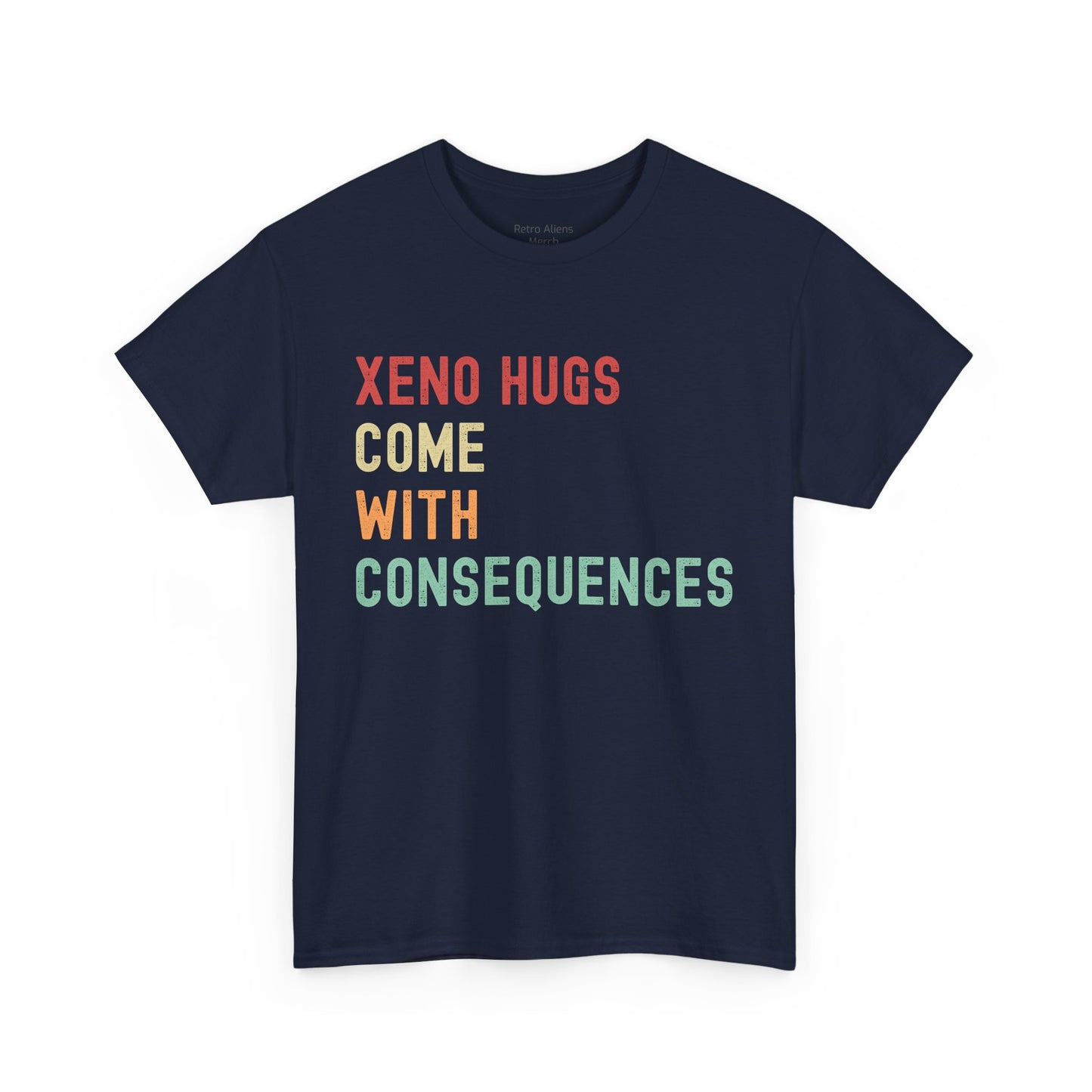 Xenomorph T shirt word blue