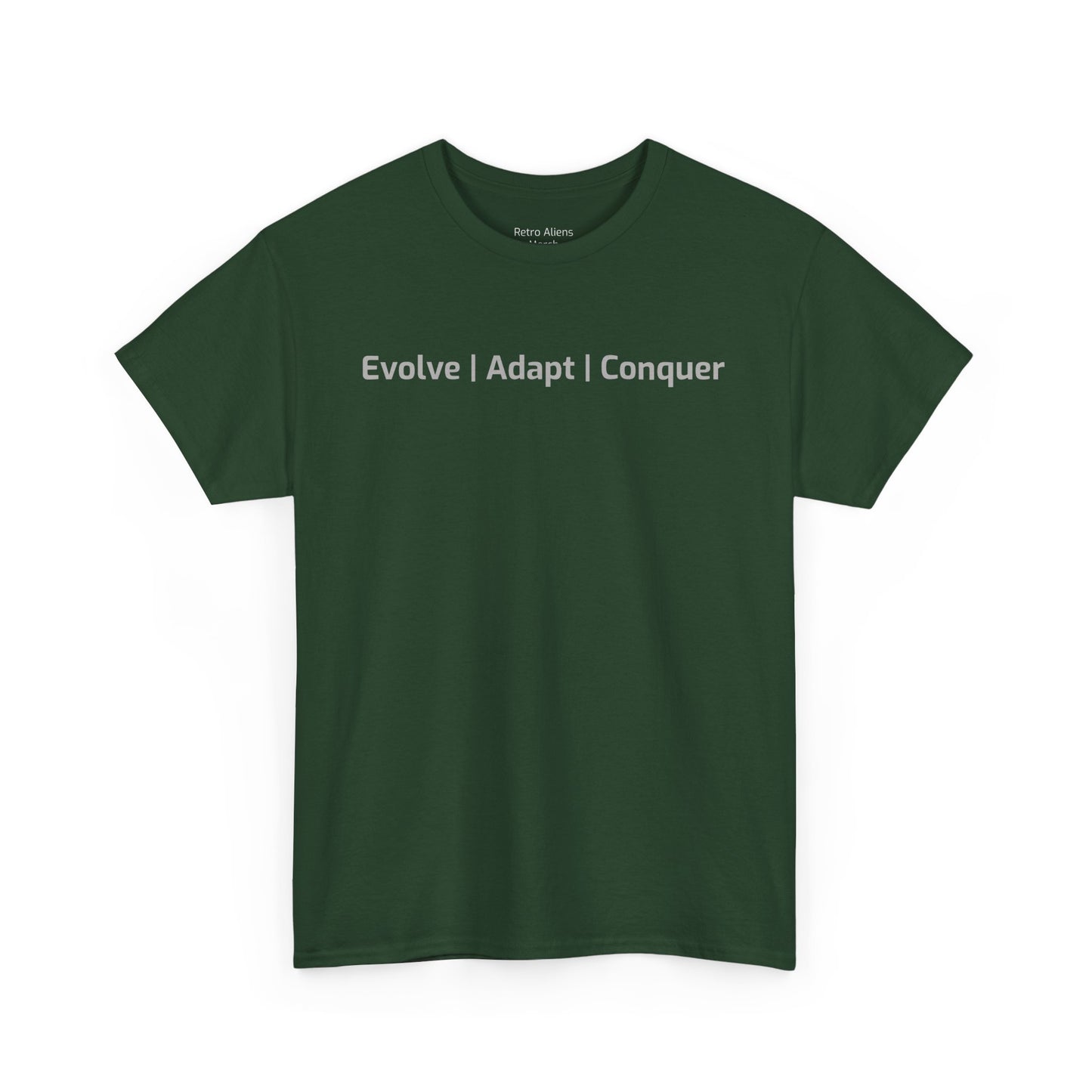 Motivational Retro Alien movie shirt dark green