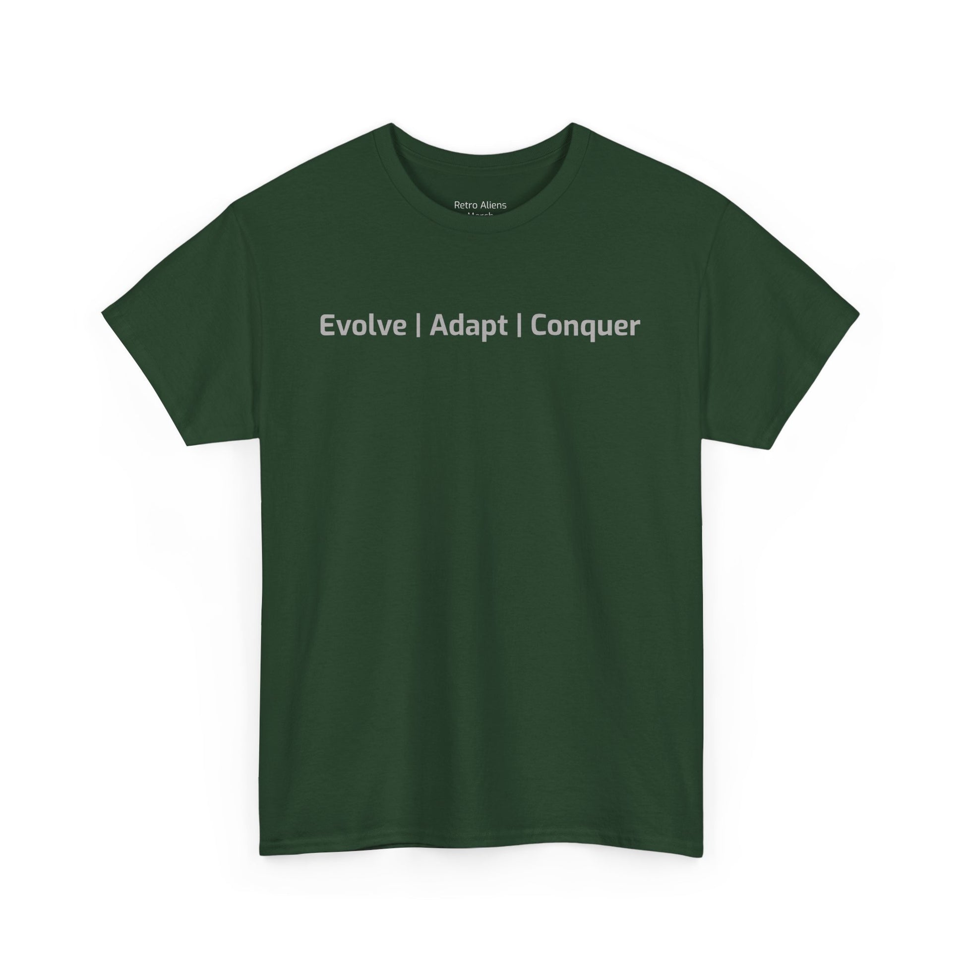 Motivational Retro Alien movie shirt dark green