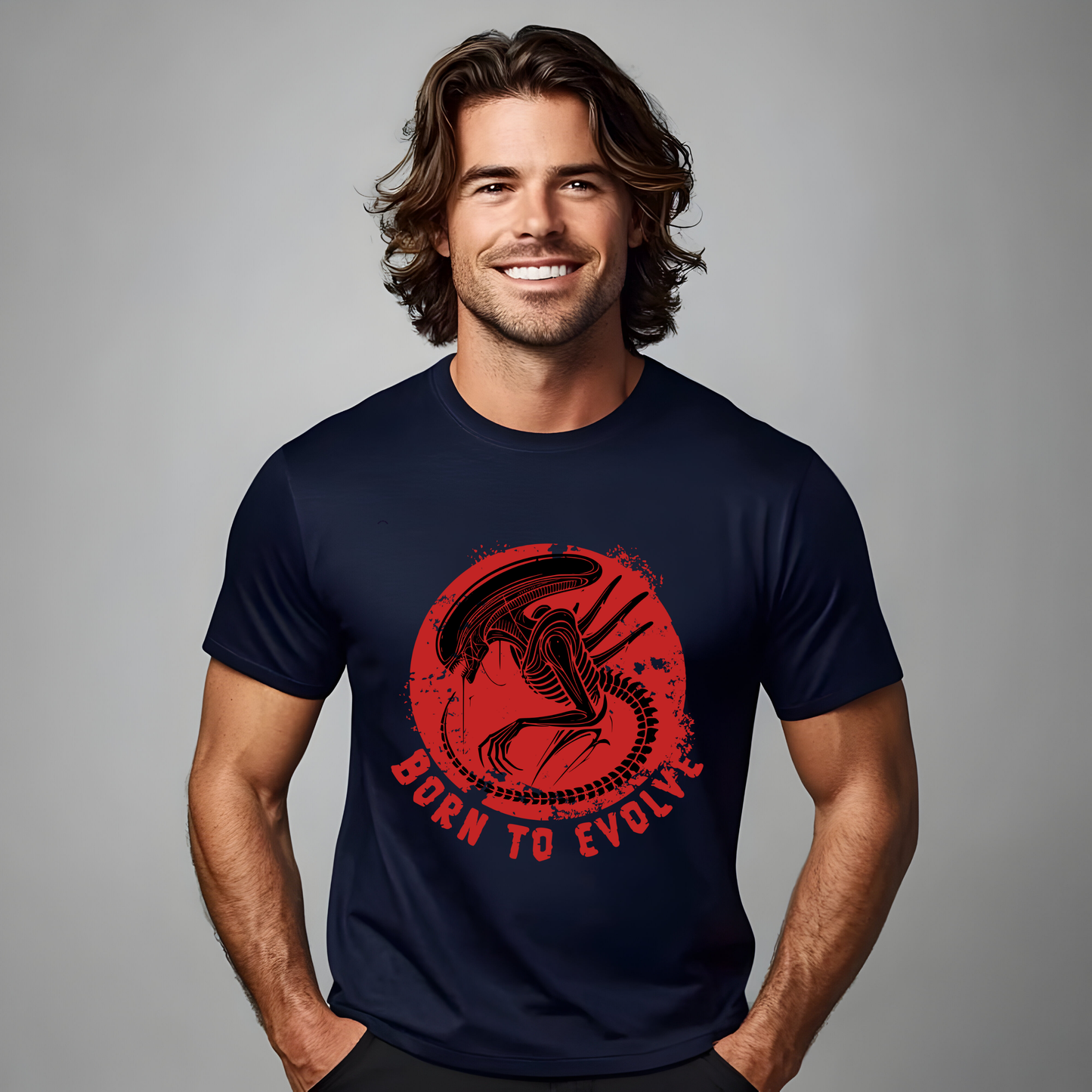 Xenomorph T-shirt Born to Evolve Model