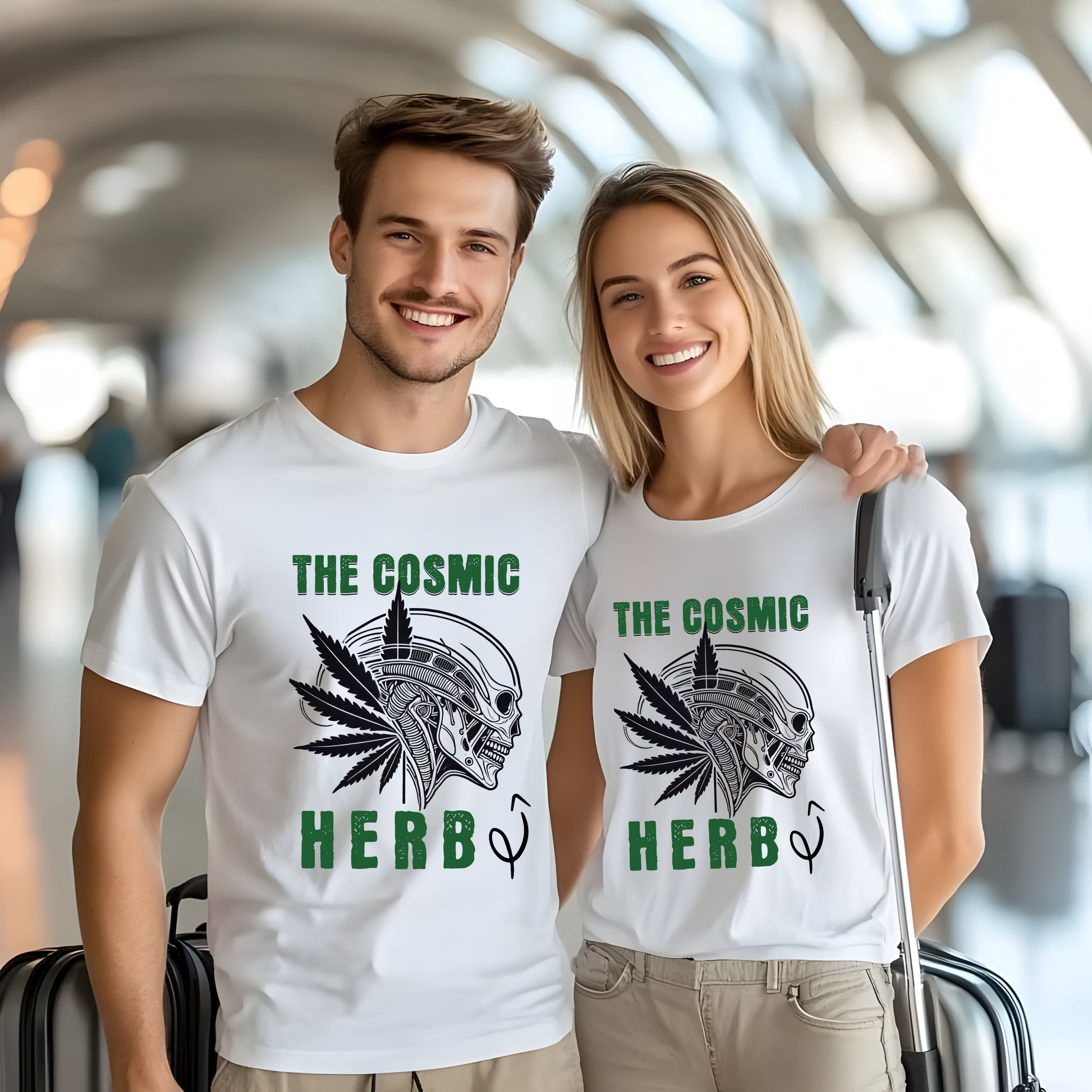 Xenomorph T-shirt Cosmic Herb Model