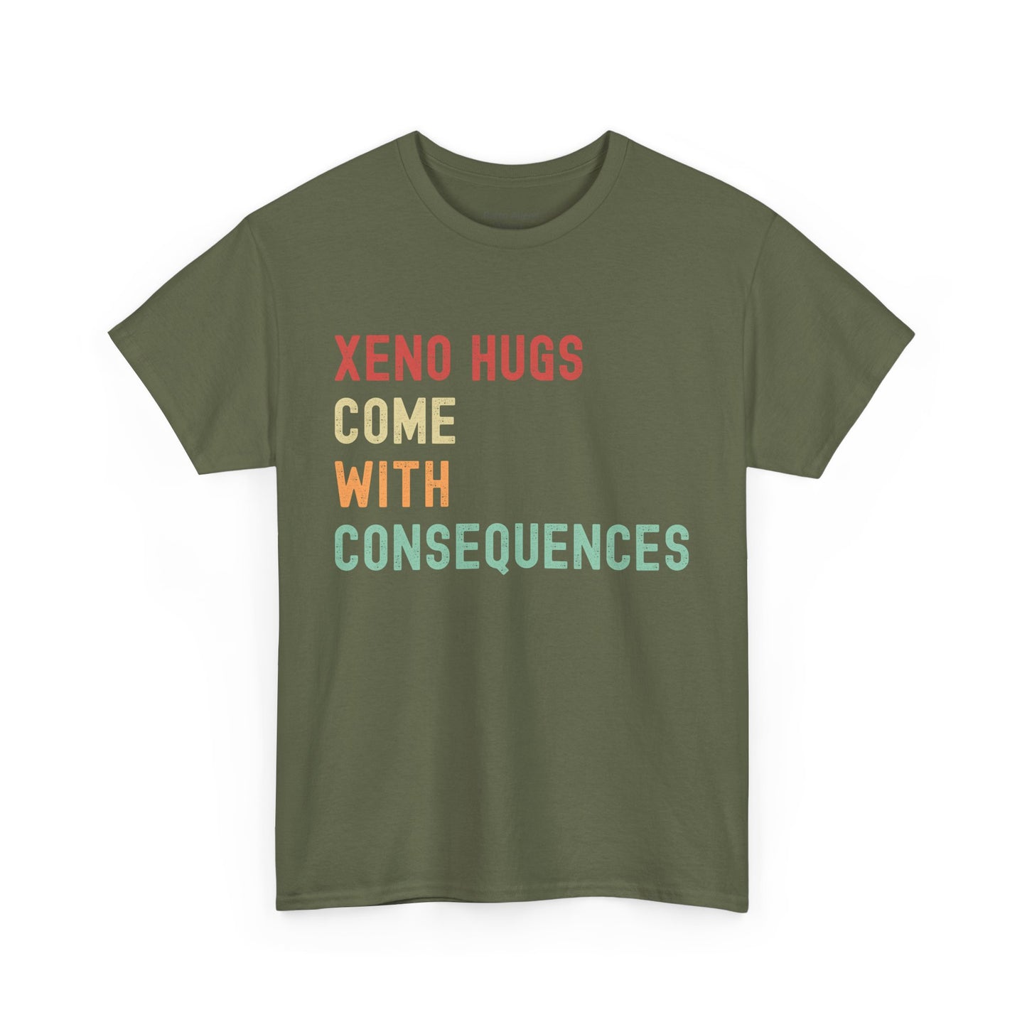 Alien T shirt word green