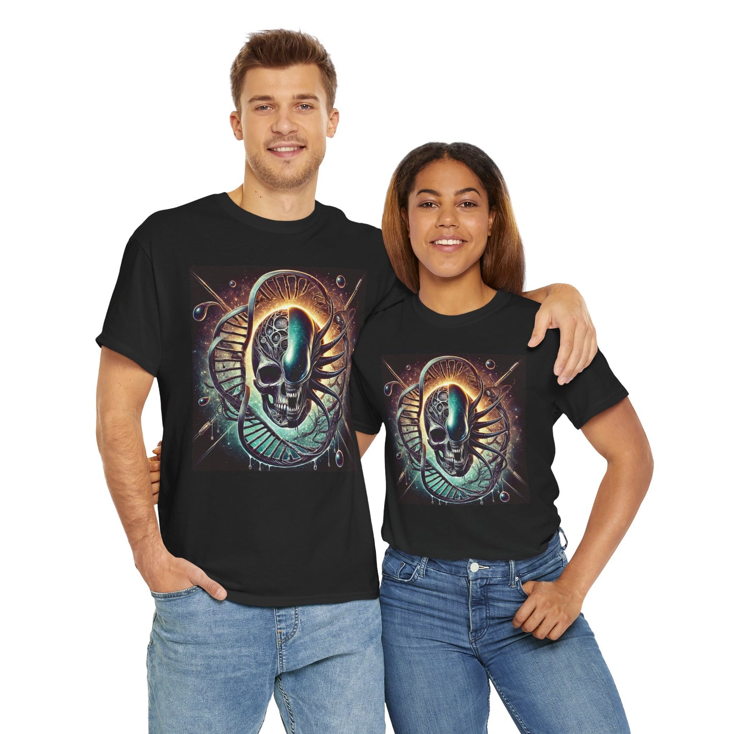 Xenomorph T-shirt Cosmic Skull Model