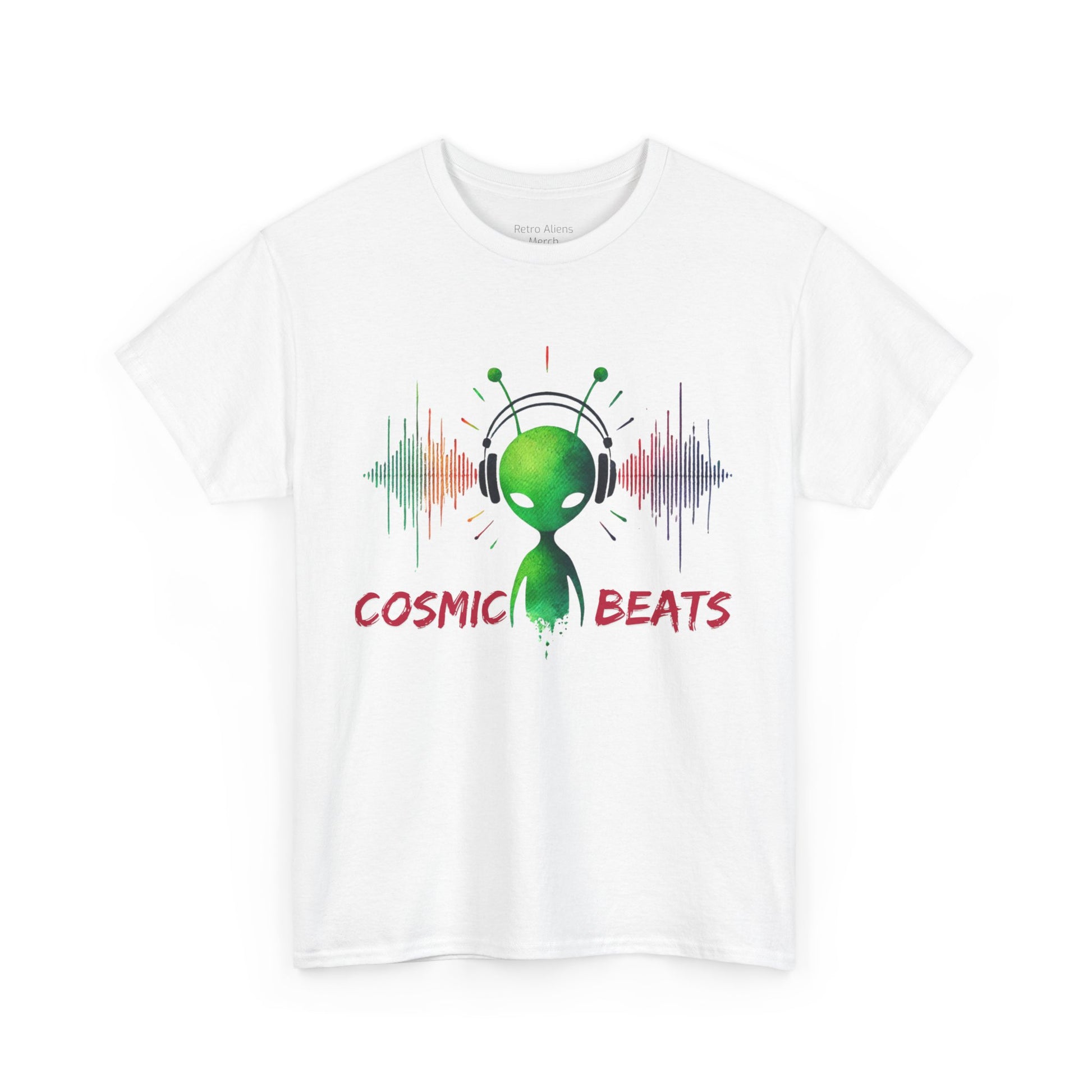 Alien music t-shirt white