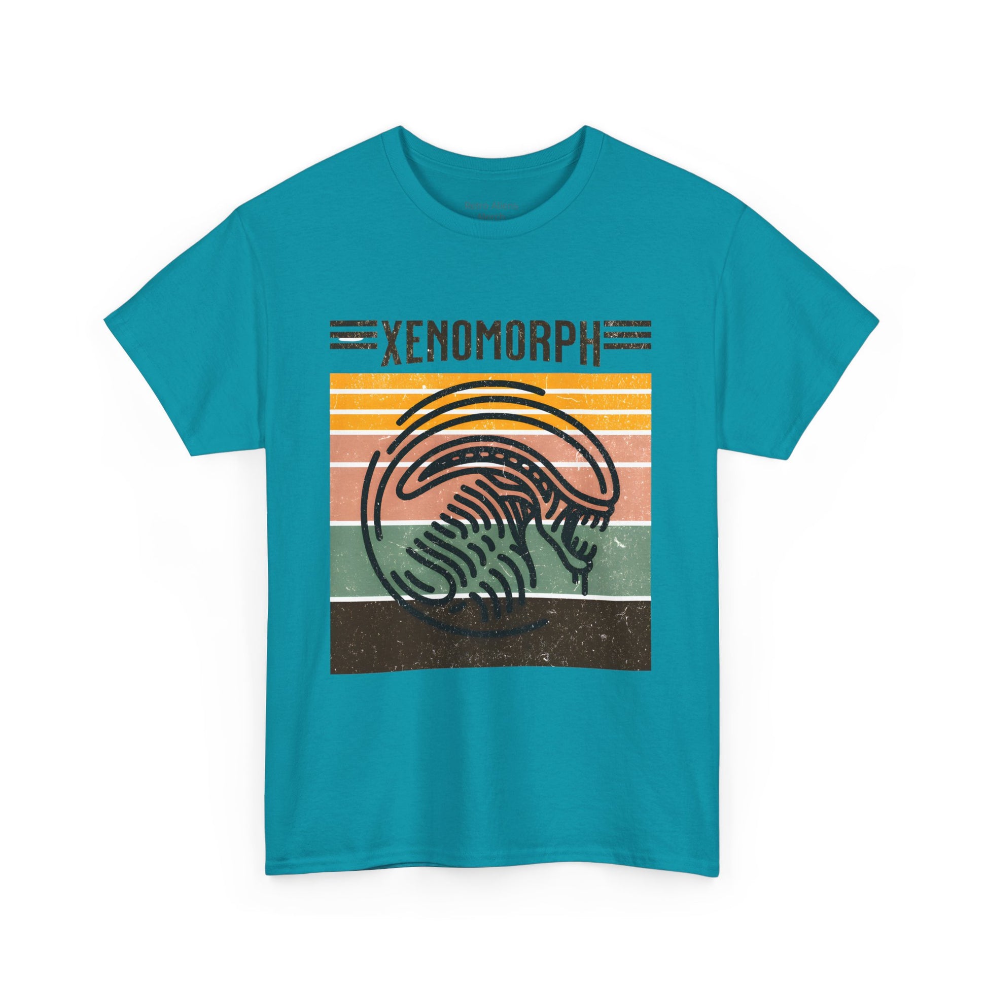 Retro Xenomorph T-shirt Blue