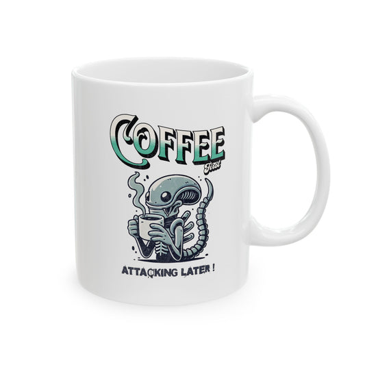 Coffee Mug - Funny Retro Alien Lover Gift